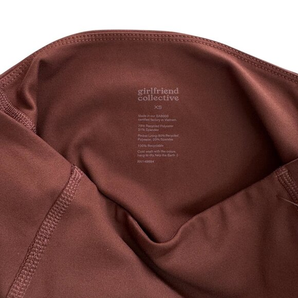 Girlfriend Collective Kona Brown Compressive Pocket Legging - Picture 8 of 9
